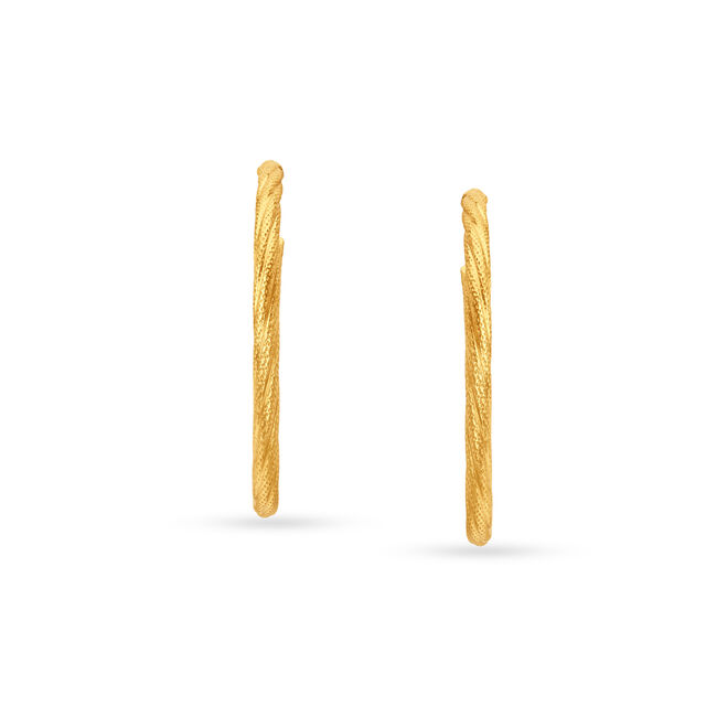 Eclectic Square Gold Hoop Earrings,,hi-res 2