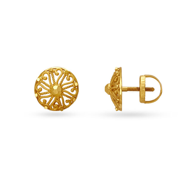 Dainty Gold Jhumkas 4
