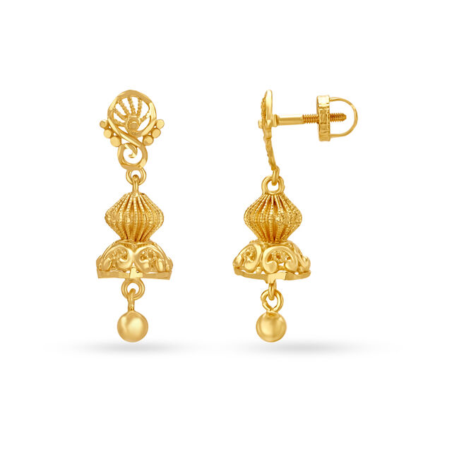 Polish Traditional Gold Jhumkas 2
