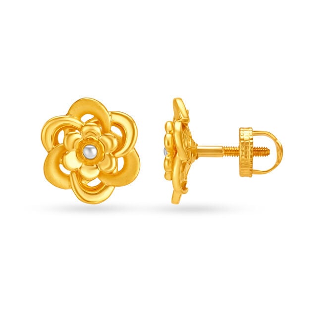 Flashy Floral Stud Earrings 2
