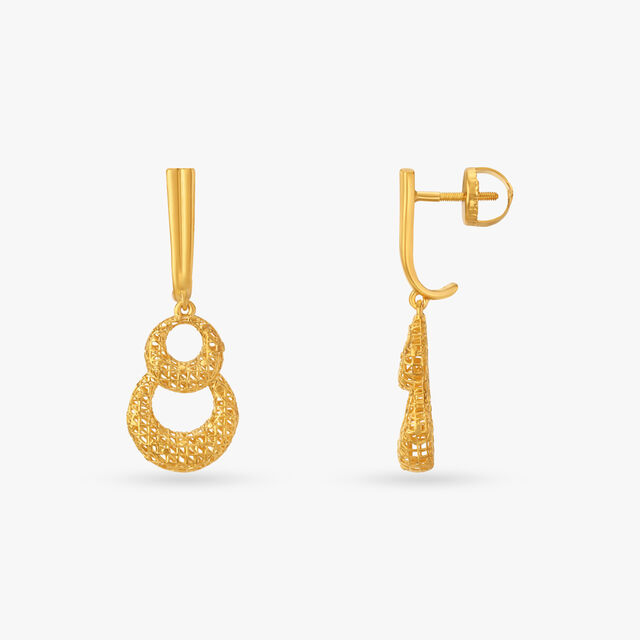 Graceful Glimmer Contemporary Drop Earrings 2
