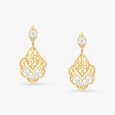 Sparkling Gold Drop Earrings 