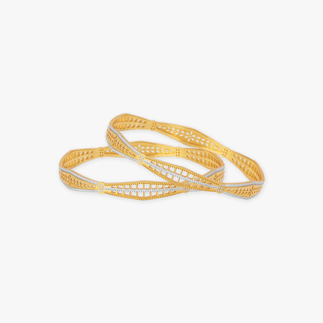 Delicate Gold Bangles 