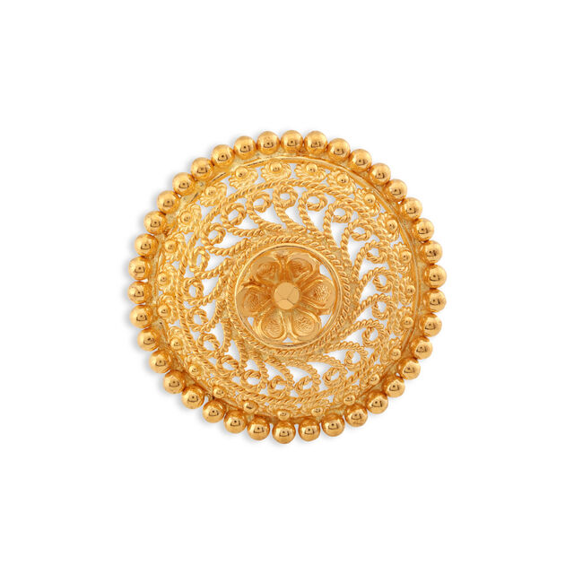 Spellbinding Floral Gold Ring,,hi-res 4