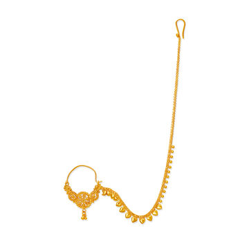 Regal Nath crafted in Yellow Gold