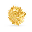 Celestial 22 Karat Yellow Gold Floral Finger Ring,,hi-res 2