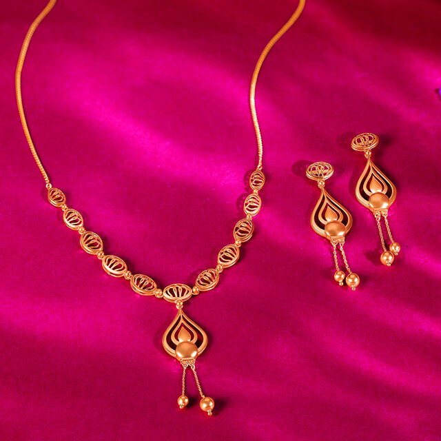 Flaming Glory Necklace Set 