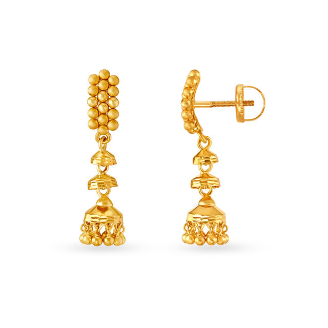 Classy Traditional Drop Earrings,,hi-res 2