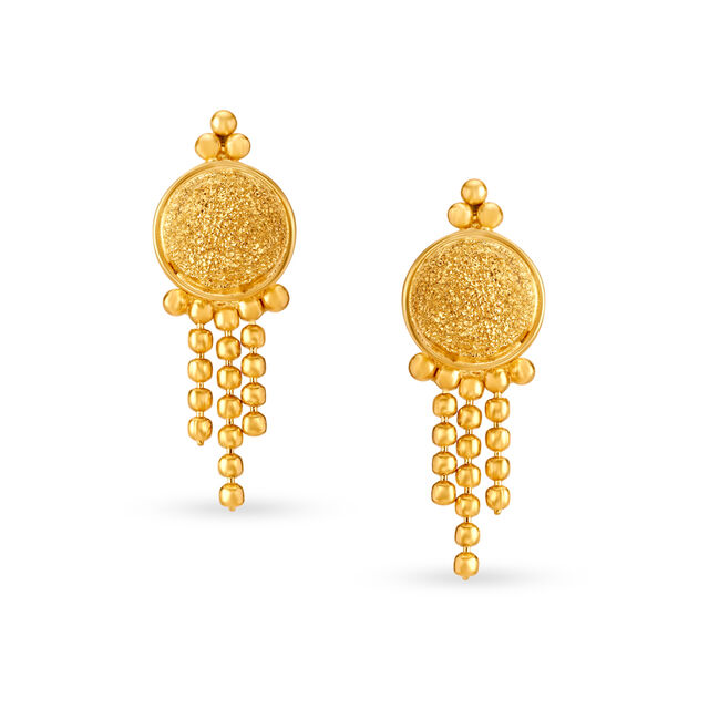 Timeless Traditional Gold Drop Earrings,,hi-res 