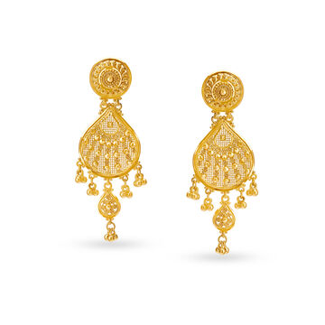 Dazzling Ornate Drop Earrings