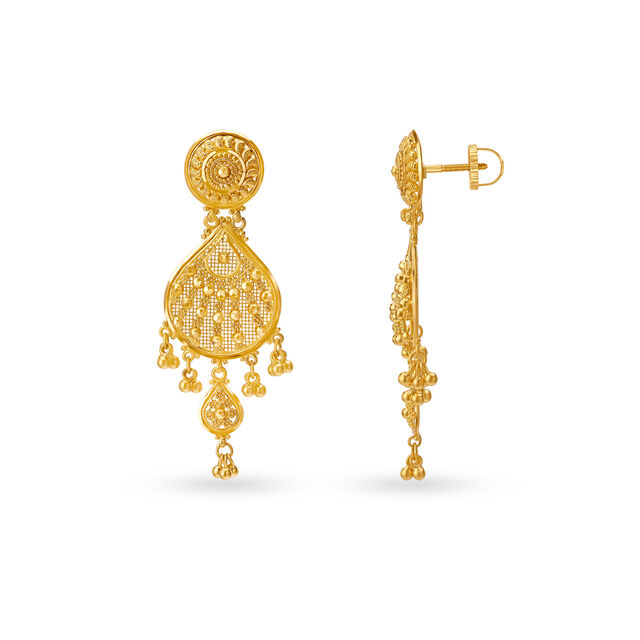 Dazzling Ornate Drop Earrings,,hi-res 2