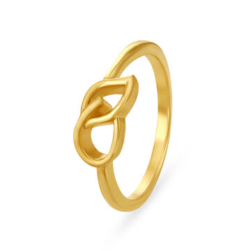 Dainty Leaf Gold Ring
