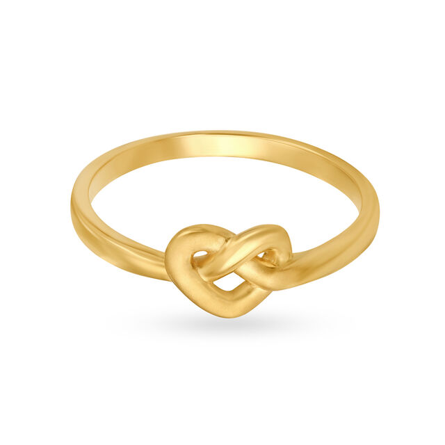Twisted Hearts Gold Ring,,hi-res 2