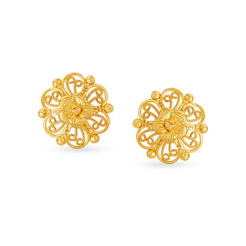 Ethereal Floral Stud Earrings