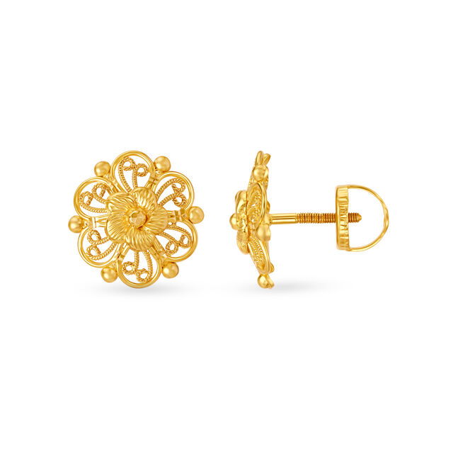 Ethereal Floral Stud Earrings 2
