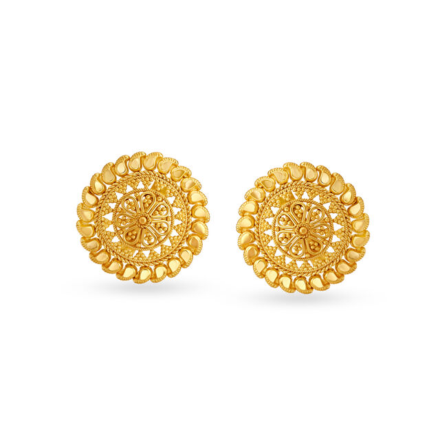 Opulent Intricate Stud Earrings 