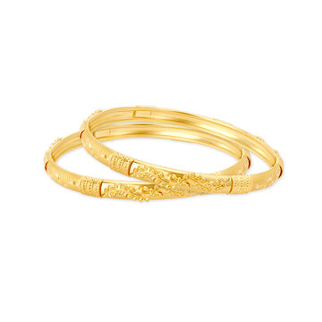 Floral Surreal Gold Bangle