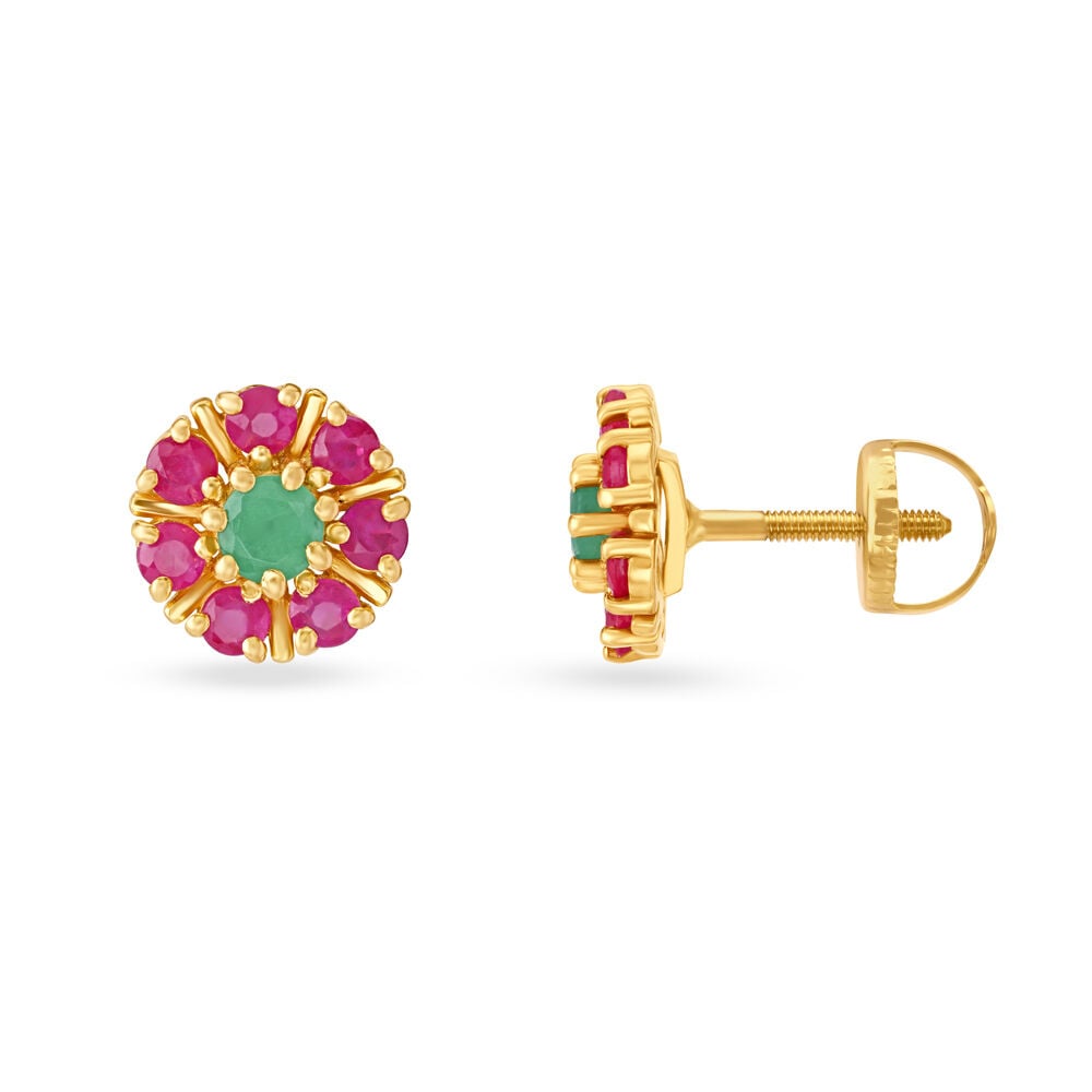 Tanishq ruby studs hotsell