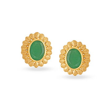 Luxurious Emerald Stud Earrings