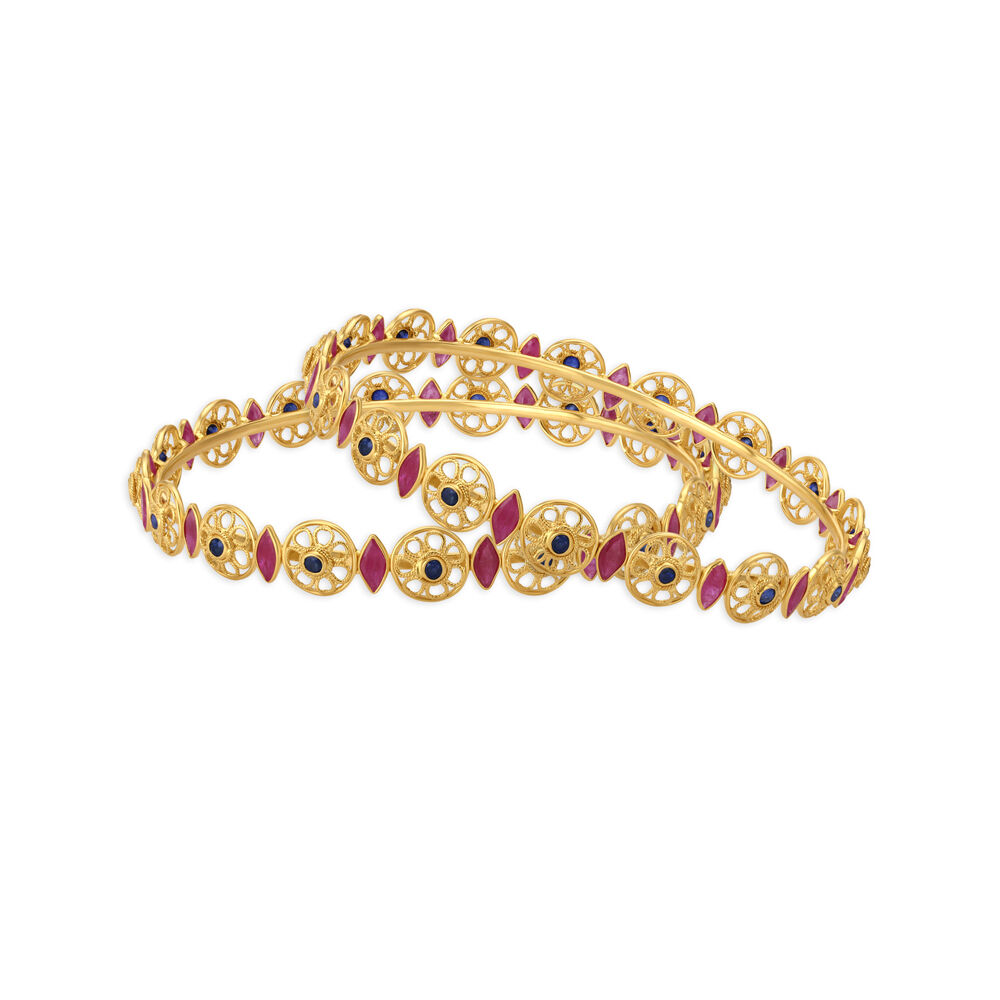 Buy Floral Harmony Bangle at Best Price Tanishq US