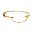 Whimsical Gold Ruby Bangle 2
