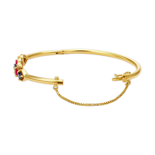 Whimsical Gold Ruby Bangle 2