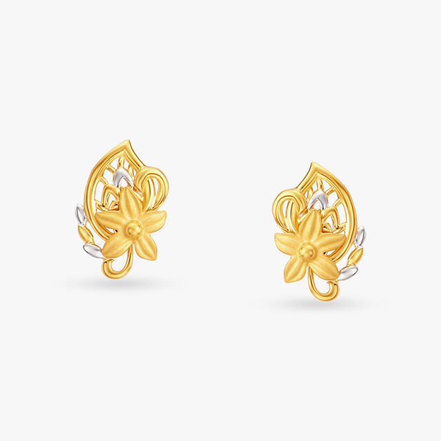 Floral Serenity Stud Earrings 