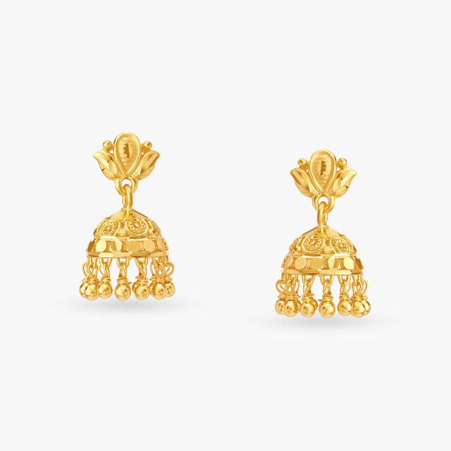 Blooming Beauty Jhumka Earrings 2