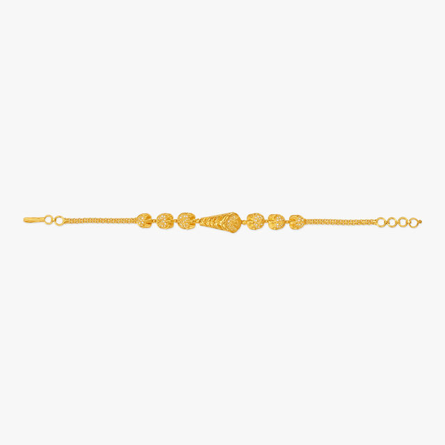 Aesthetic Jali Work Gold Bracelet,,hi-res