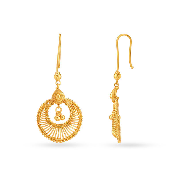Graceful Traditional Hoop Earrings,,hi-res 2