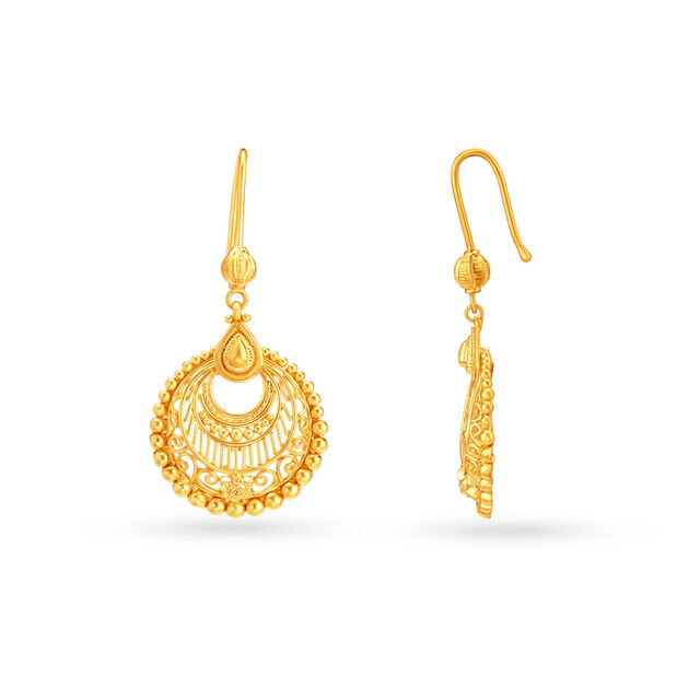 Elegant Ethnic Hoop Earrings,,hi-res 2
