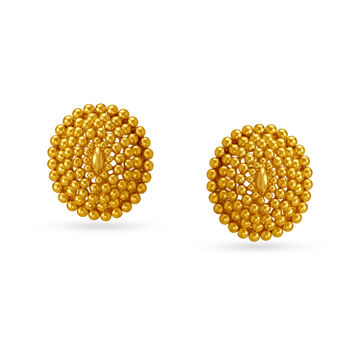 Bewitching Gold Stud Earrings