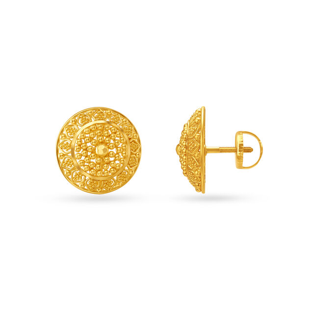 Modern Rawa Work Stud Earrings 2