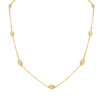 Intricate Work Fancy Bead Gold Chain