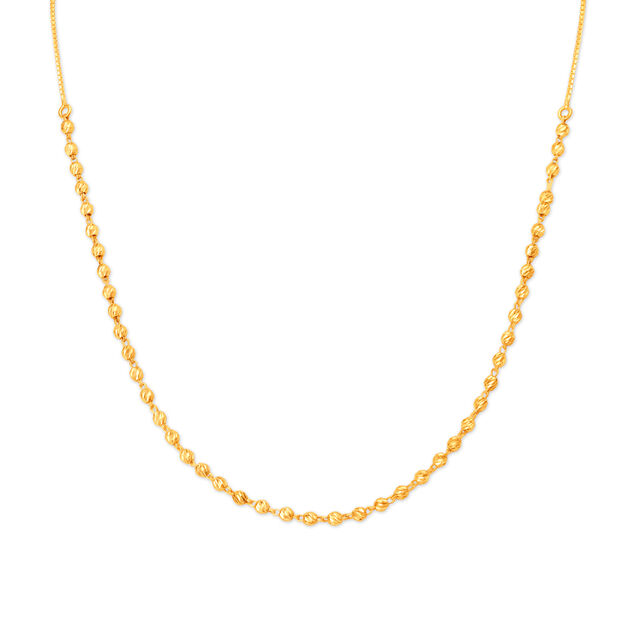 Traditional Bead Gold Chain,,hi-res