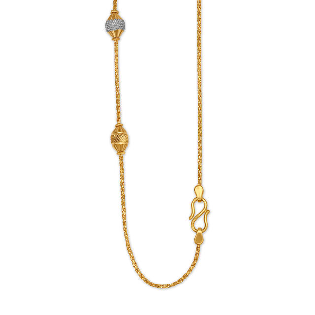 Contemporary Hanging Beads Gold Chain,,hi-res