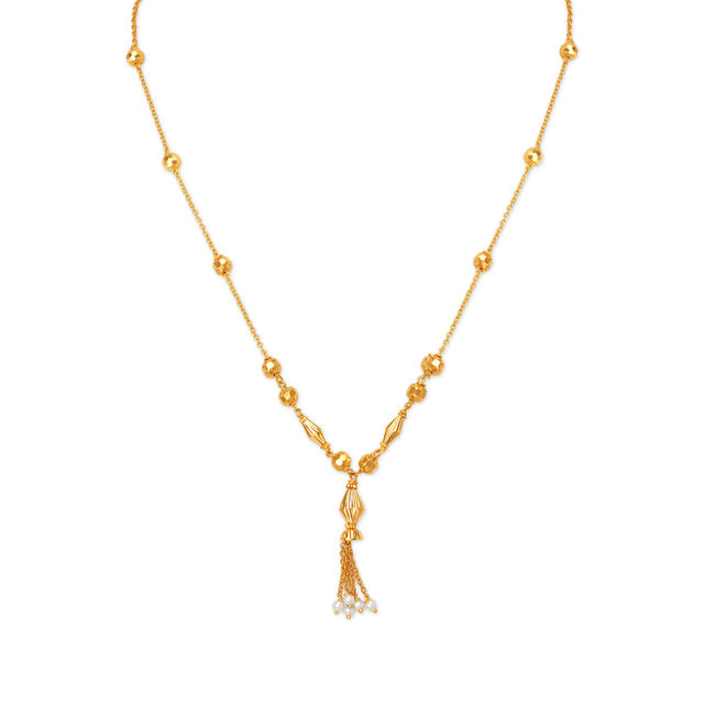 Superb Hanging Bead Gold Chain