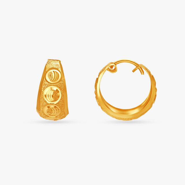Eclectic Textured Hoop Earrings