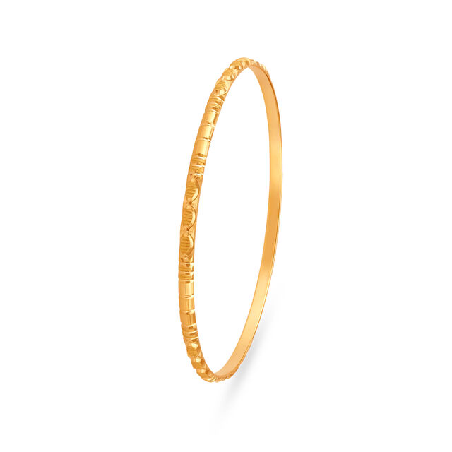 Intricate Allure Gold Bangles