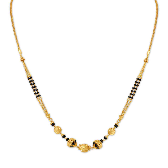 Subtle Enamel Heart Mangalsutra
