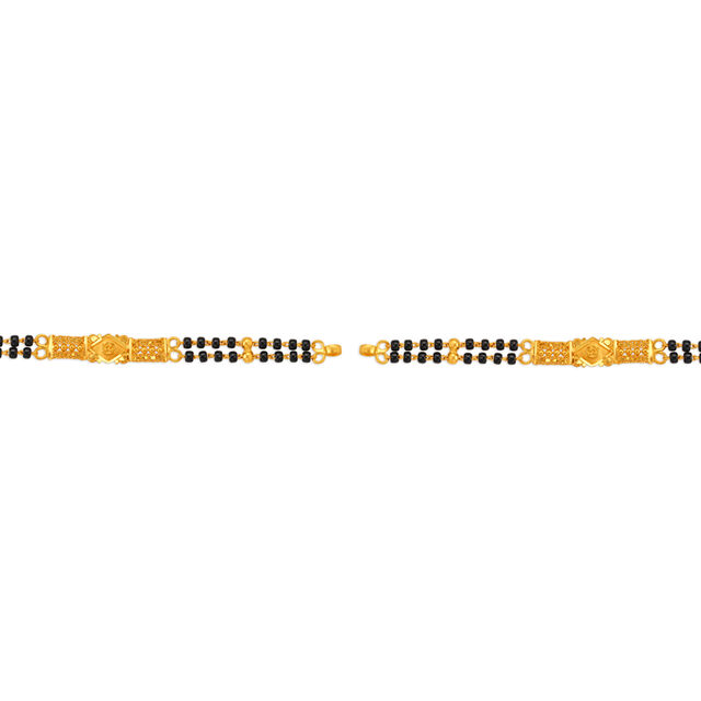 Traditional Black Bead Gold Mangalsutra
