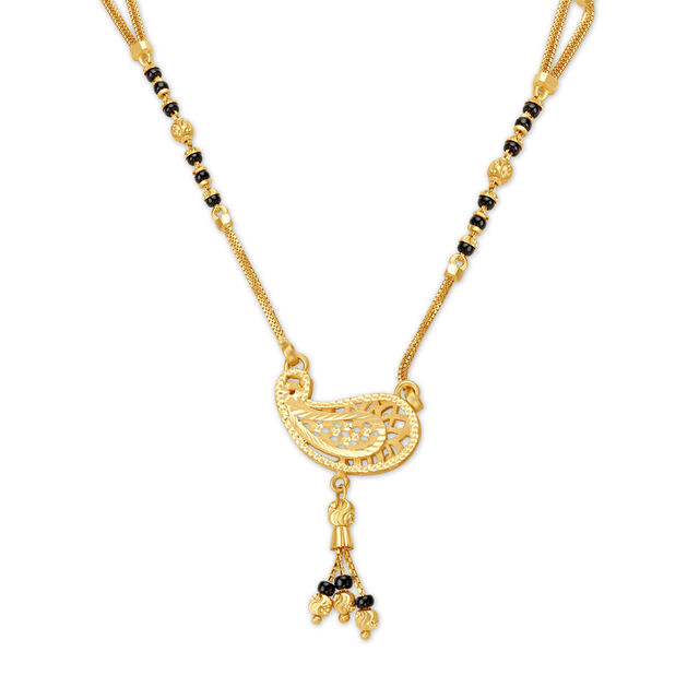Ornate Leafy Mangalsutra,,hi-res