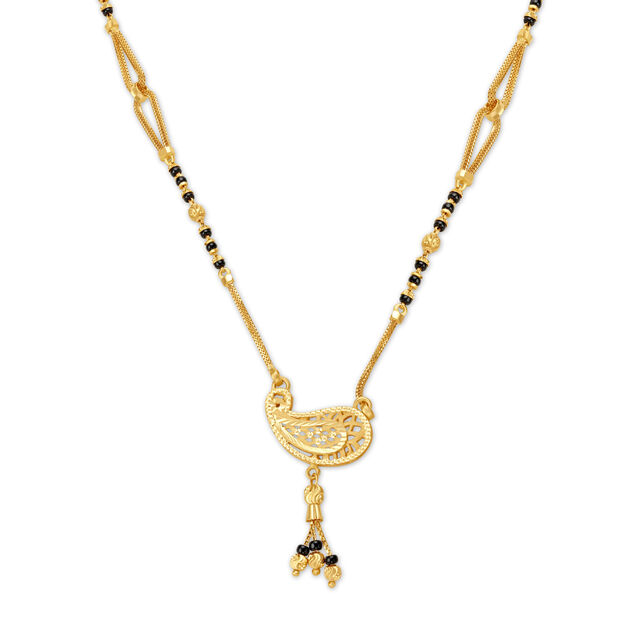 Ornate Leafy Mangalsutra,,hi-res