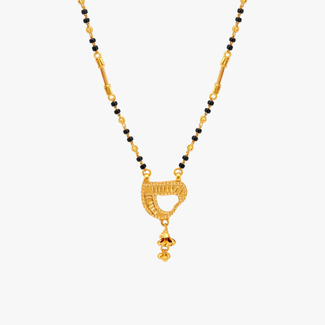 Intricate Heart Mangalsutra,,hi-res 