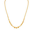 Carved Exciting Bead Gold Chain 