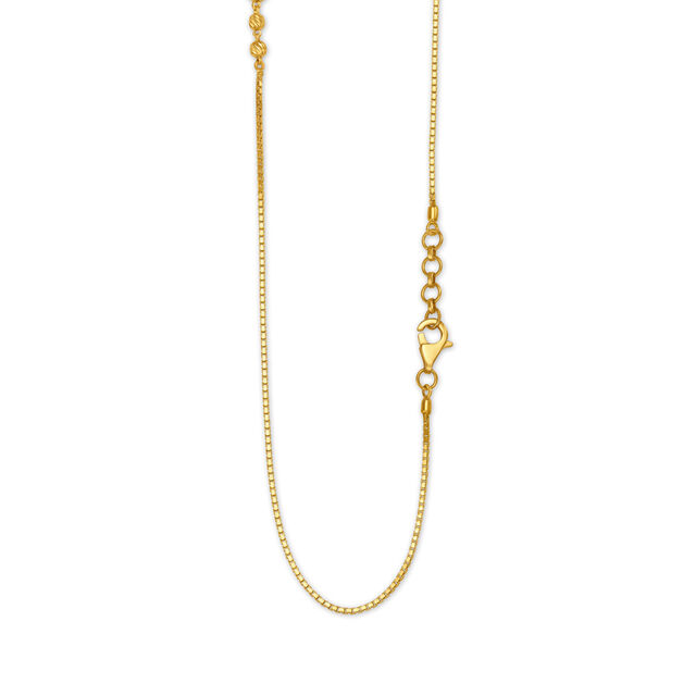 Lustrous Hanging Bead Gold Chain