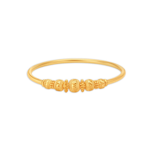 Stunning Gold Round Bangle 