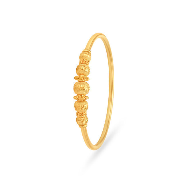 Stunning Gold Round Bangle 2