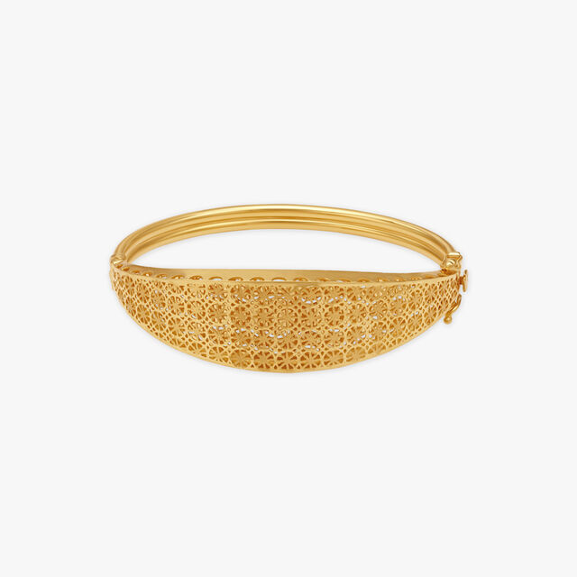 Filigree Gold Bangle 