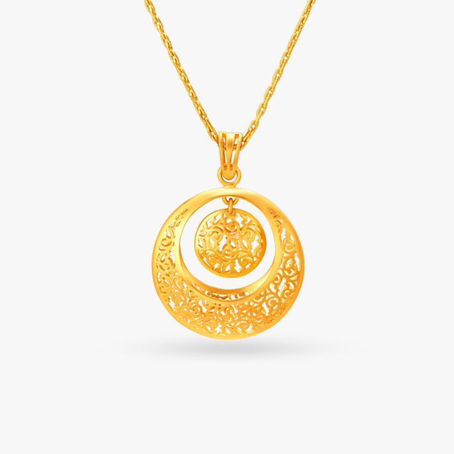 Majestic Chand Bali Pendant and Earrings Set,,hi-res 2